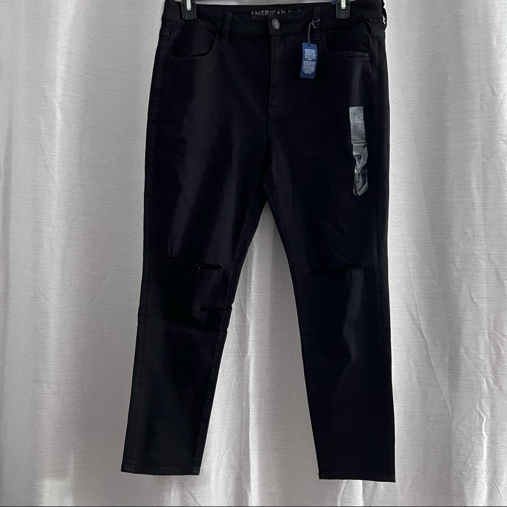 American Eagle Black High Rise Jegging
